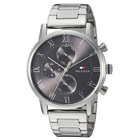 Tommy Hilfiger Kane Chronograph Grey Dial Silver Steel Strap Watch for Men - 1791397 Buy Now By Tommy Hilfiger
