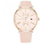 Tommy Hilfiger Jenna Analog Pink Dial Pink Leather Strap Watch for Women - 1782071 Buy Now By Tommy Hilfiger