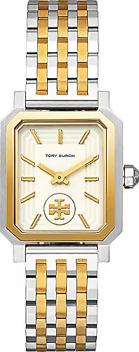 Tory Burch Robinson White Dial Two Tone Steel Strap Watch for Women - TBW1501 Buy Now By Tory Burch