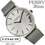 Coach Perry White Dial Grey Leather Strap Watch for Women - 14503155 Buy Now By Coach