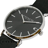 Coach Charles Black Dial Black Leather Strap Watch for Men - 14602149 Buy Now By Coach