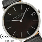 Coach Charles Black Dial Black Leather Strap Watch for Men - 14602157 Buy Now By Coach