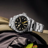 Tudor Black Bay Pro Black Dial Silver Steel Strap Watch for Men - M79470-0001