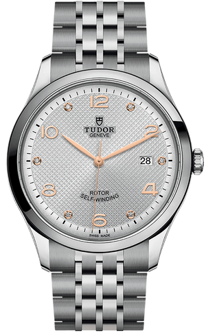 Tudor 1926 Automatic Diamonds Silver Dial Silver Steel Strap Watch for Men - M91650-0003 Buy Now By Tudor
