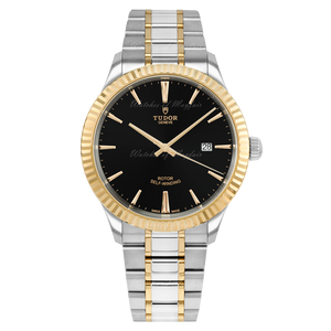Tudor Style Automatic Black Dial Two Tone Steel Strap Watch for Men - M12713-0005 Buy Now By Tudor