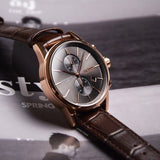 Hugo Boss Jet Grey Dial Brown Leather Strap Watch for Men - 1513281 Buy Now By Hugo Boss