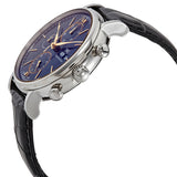 IWC Portofino Chronograph Blue Dial Black Leather Strap Watch for Men - IW391036 Buy Now By IWC