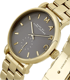 Marc Jacobs Baker Grey Dial Gold Steel Strap Watch for Women - MBM3281 Buy Now By Marc Jacobs