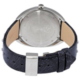 Versace Shadov Quartz Silver Dial Black Snake Leather Strap Watch for Women - VEBM00118 Buy Now By Versace