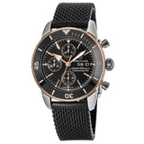 Breitling Superocean Heritage Chronograph 44 Black Dial Black Mesh Bracelet Watch for Men - U13313121B1S1 Buy Now By Breitling