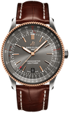 Breitling Navitimer Automatic 41 Grey Dial Brown Leather Strap Watch for Men - U17326121M1P1 Buy Now By Breitling
