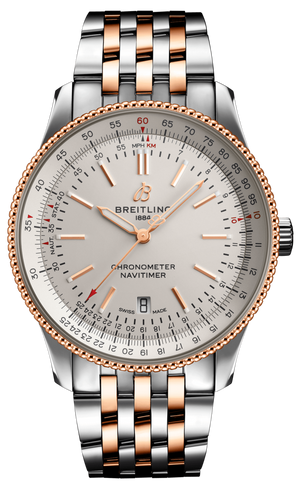 Breitling Navitimer Automatic 41 White Dial Two Tone Steel Strap Watch for Men - U17326211G1U1 Buy Now By Breitling