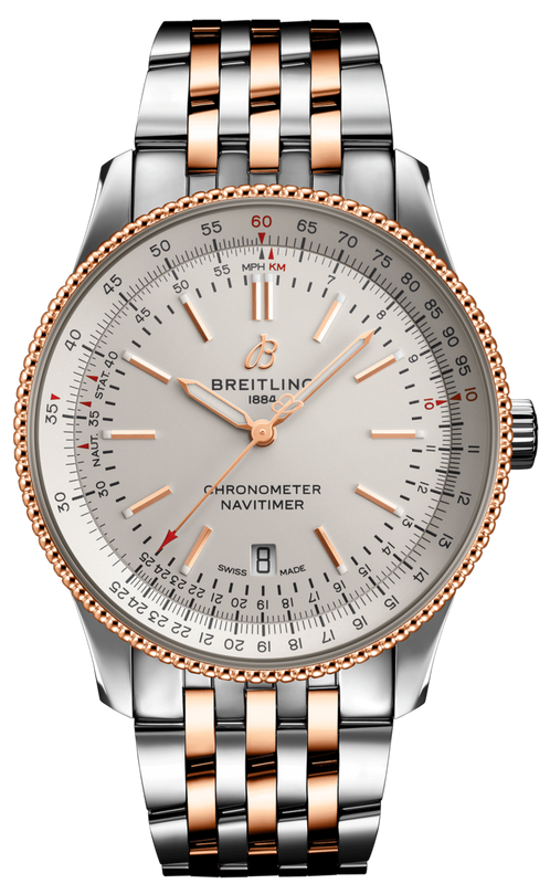 Breitling Navitimer Automatic 41 White Dial Two Tone Steel Strap Watch for Men - U17326211G1U1 Buy Now By Breitling