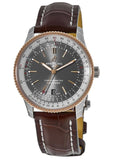 Breitling Navitimer Automatic 41 Grey Dial Brown Leather Strap Watch for Men - U17326121M1P1 Buy Now By Breitling