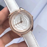 Guess Mini Rose Diamonds White Dial White Leather Strap Watch For Women - U85142l3 Buy Now By Guess