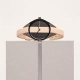 Calvin Klein Rebel Cream Black Dial Cream Leather Strap Watch for Women - K8P237X1 Buy Now By Calvin Klein