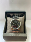 Guess Connoisseur Black Dial Silver Steel Strap Watch for Men - GW0265G1 Buy Now By Guess