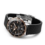 Breitling Superocean Heritage II B20 42mm Black Dial Black Mesh Bracelet Mens Watch - UB2010121B1S1 Buy Now By Breitling