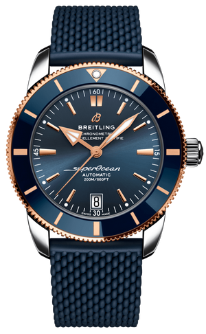 Breitling Superocean Heritage B20 Automatic 42 Blue Dial Blue Mesh Bracelet Watch for Men - UB2010161C1S1 Buy Now By Breitling