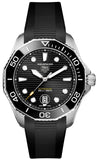 Tag Heuer Aquaracer Professional 300 Automatic Black Dial Black Rubber Strap Watch for Men - WBP201A.FT6197 Buy Now By Tag Heuer