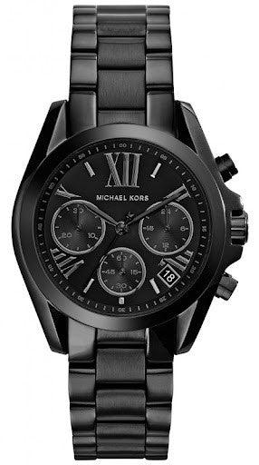 Michael Kors Bradshaw Chronograph Black Dial Black Steel Strap Watch For Women - MK6058 Buy Now By Michael Kors