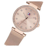 Tommy Hilfiger Lynn Quartz Rose Gold Dial Rose Gold Mesh Bracelet Watch For Women - 1781865 Buy Now By Tommy Hilfiger