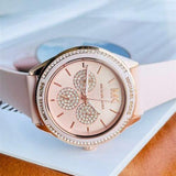 Michael Kors Quartz Pink Dial Pink Silicone Strap Watch For Women - MK6946 Buy Now By Michael Kors