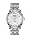 Tissot T Classic Automatic III Day Date White Dial Silver Steel Strap Watch for Men - T065.930.11.031.00 Buy Now By Tissot
