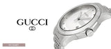 Gucci G Timeless Diamonds Silver Dial Silver Steel Strap Watch For Men - YA126407 Buy Now By Gucci