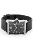 Calvin Klein Window Black Dial Black Leather Strap Watch for Men - K2M21107 Buy Now By Calvin Klein