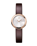 Calvin Klein Firm White Dial Brown Leather Strap Watch for Women - K3N236G6 Buy Now By Calvin Klein