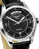 Tissot T One Automatic Black Dial Black Leather Strap Watch For Men - T038.430.16.057.00 Buy Now By Tissot