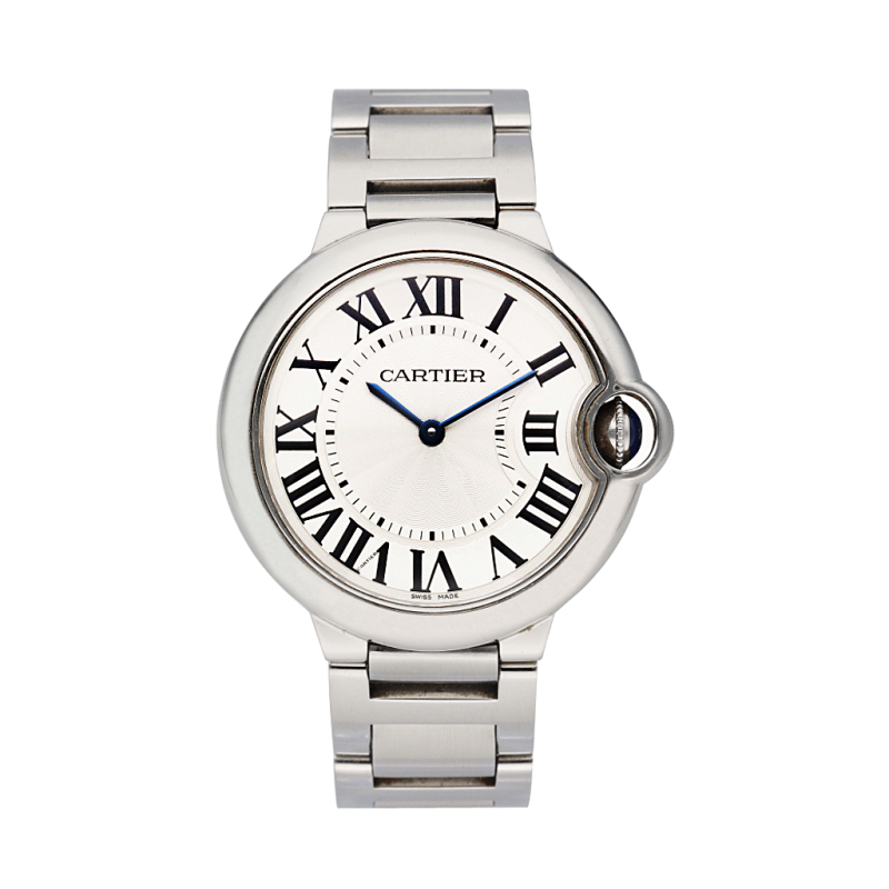 Cartier Ballon Bleu De Cartier Silver Dial Silver Steel Strap Watch for Women - W69011Z4 Buy Now By Cartier
