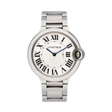 Cartier Ballon Bleu De Cartier Silver Dial Silver Steel Strap Watch for Women - W69011Z4 Buy Now By Cartier