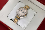 Cartier Ballon Bleu Silver Dial Two Tone Steel Strap Watch for Unisex Watch - W69008Z3 Buy Now By Cartier