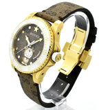 Gucci Dive Doraemon Brown Dial Brown Leather Strap Watch For Men - YA136334 Buy Now By Gucci