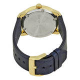 Movado Bold Gold Dial Blue Leather Strap Watch For Men - 3600469 Buy Now By Movado