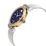 Versace Meander Blue Dial Silver Mesh Bracelet Watch for Women - VELW00520 Buy Now By Versace