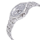 Bulova Crystal Collection Pave Silver Dial with Crystals Silver Steel Strap Watch for Men - 96C134 Buy Now By Bulova