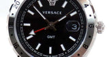 Versace Hellenyium GMT Black Dial Silver Steel Strap Watch for Men - V11020015 Buy Now By Versace