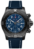 Breitling Super Avenger Chronograph 48 Night Mission Blue Dial Blue Leather Strap Watch for Men - V13375101C1X2 Buy Now By Breitling