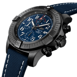 Breitling Super Avenger Chronograph 48 Night Mission Blue Dial Blue Leather Strap Watch for Men - V13375101C1X2 Buy Now By Breitling