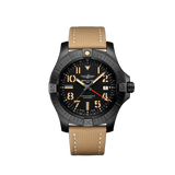 Breitling Avenger Automatic GMT 45 Black Dial Brown Nylon Strap Watch for Men - V32395101B1X1 Buy Now By Breitling