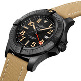 Breitling Avenger Automatic GMT 45 Black Dial Brown Nylon Strap Watch for Men - V32395101B1X1 Buy Now By Breitling
