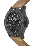 Breitling Avenger Automatic GMT 45 Black Dial Brown Nylon Strap Watch for Men - V32395101B1X1 Buy Now By Breitling