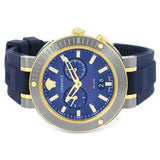 Versace V Extreme Chronograph Blue & Gold Tone Dial Blue Rubber Strap Watch for Men - VCN010017 Buy Now By Versace
