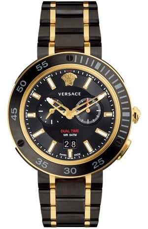 Versace V Extreme Pro Two Tone Dial Stainless Steel Strap Watch for Men - VCN040017 Buy Now By Versace