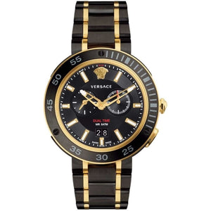 Versace V Extreme Pro Two Tone Dial Stainless Steel Strap Watch for Men - VCN040017 Buy Now By Versace