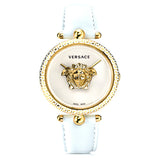 Versace Palazzo Empire White Dial White Leather Strap Watch for Women - VCO040017 Buy Now By Versace