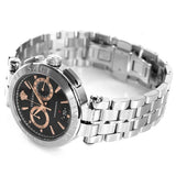 Versace Aion Chronograph Black Dial Silver Steel Strap Watch For Men - VE1D01019 Buy Now By Versace